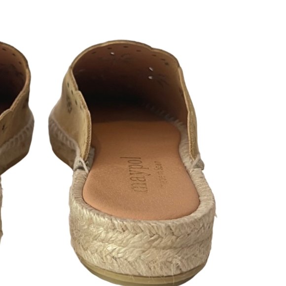 NEW! Anthropologie Suede Spain Espadrille Sandals in Tan, EU 38 (US 7.5) - Picture 10 of 14